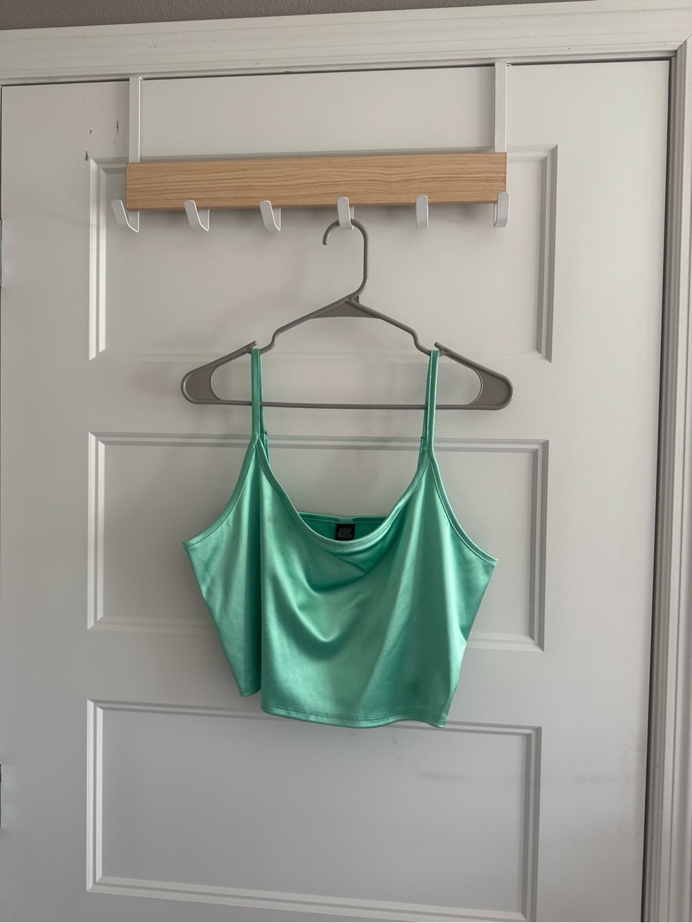 wild fable Satin Cowl Crop Cami in Mint